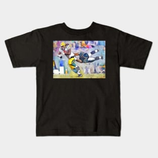 American Football watercolour Kids T-Shirt